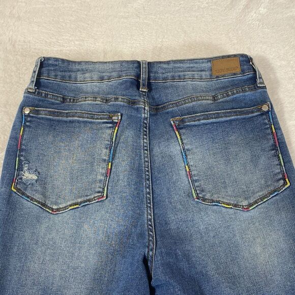 Judy Blue Jeans Womens‎ 11/30  Ankle Skinny Ripped Distressed 28 Slimming - Picture 15 of 16